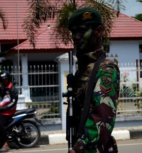 Kompi A 742 Bima_Juga hadir di HUT Kota Bima