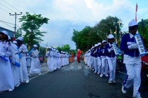 Apeksi di Kota Bima_Drumband SMP 2 Kota Bima