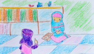 Cerita Mela_Ikal mendengarkan penjelasan Silva