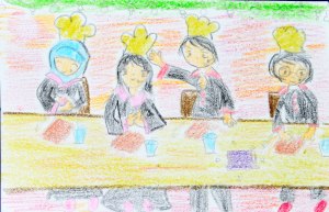 Cerita Mela_Para juri menilai hasil lomba