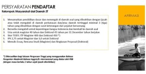 Persyaratan Afirmasi 3T